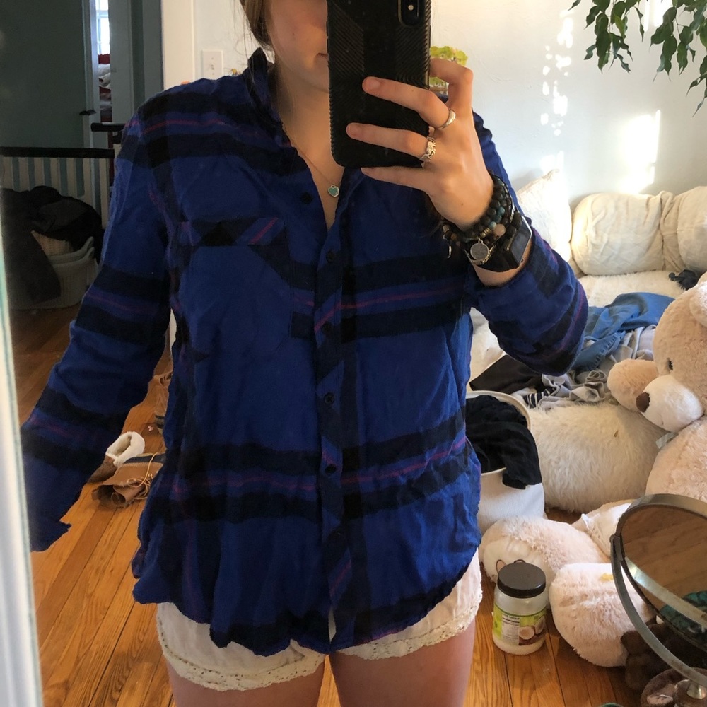 BDG SUPER SOFT!!! Flannel blue & purple